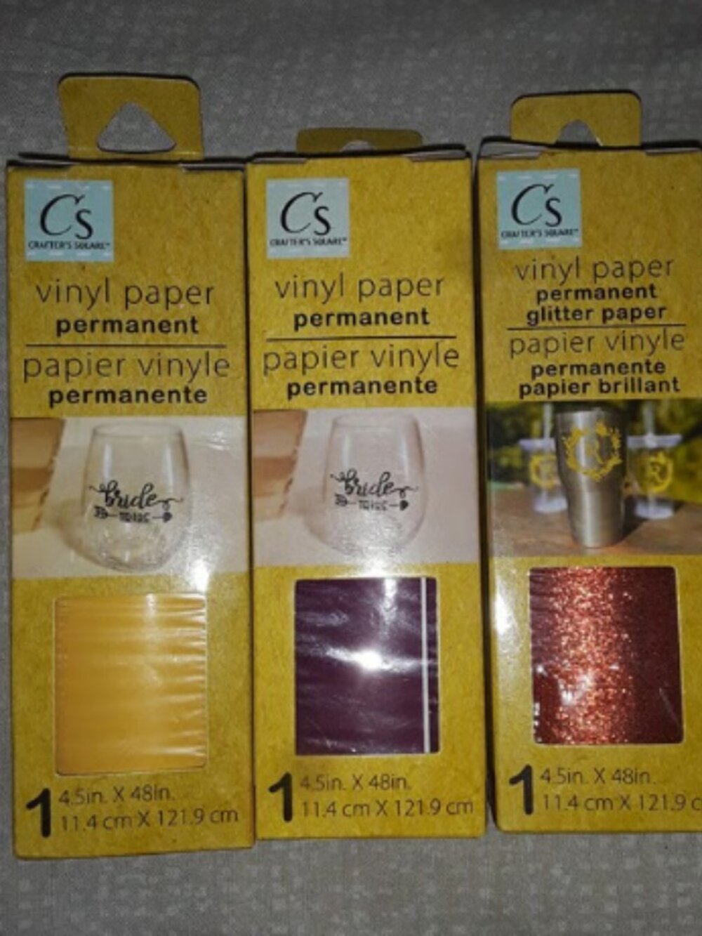 Yellow, Burgundy,  n Glittery Orange. Cut, slice, color, cover, peel, stick...